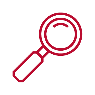 Icon of a magnifying glass